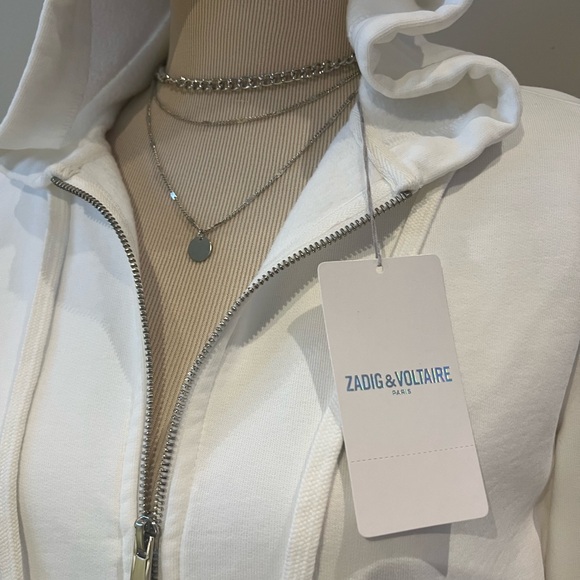 Zadig & Voltaire White Long Sleeve Relaxed Hoodie - Picture 4 of 16